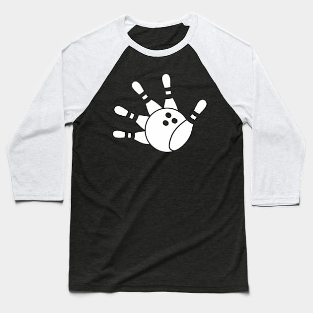 Hey Bowling! (Bowling hand) Baseball T-Shirt by aceofspace